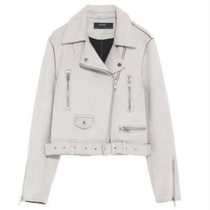 Zara Cropped Moto Jacket